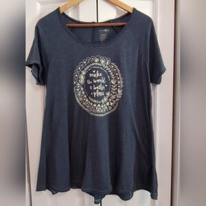 Natural Life T-shirt | Blue | Short sleeve  | Large